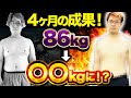 【86kgからの挑戦!】筋トレ開始から4ヶ月の成果を発表!【ケビンプロデュース肉体改造ドキュメンタリー】