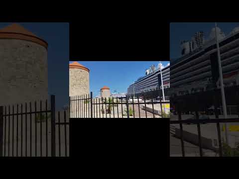 #travel #beach #summer #automobile #sun #pool #vacation #hotel #holiday #europe Rhodes city center