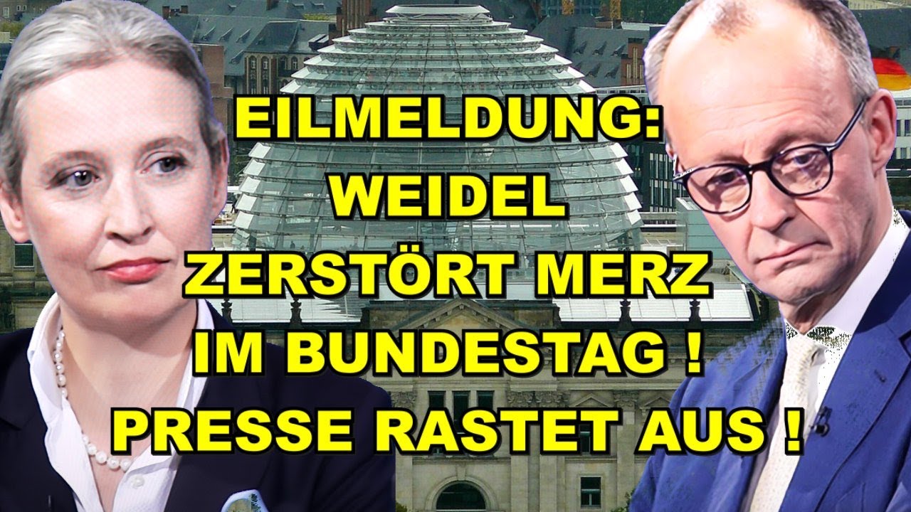 EIL: Weidel ZERSTÖRT Merz! Presse TOBT!