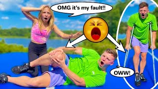 I INJURED INSANE ACROBAT! Ft. the Shark! **He freaked out!**