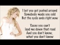 Taylor Swift - Mean Lyrics Video