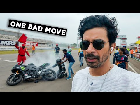 This is what happen when you race on Motorcycle 😱