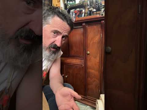 Vintage Sewing Machine Restoration: 1910 Egyptian Lotus Singer 66K with Drawing Room Cabinet No 21