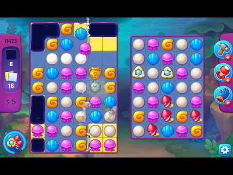 Fishdom Super Hard Level 11423 (with ingame lightning and bomb boosters) @choraelmin