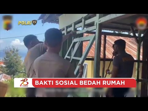 POLRES ENDE BEDAH RUMAH WARGA