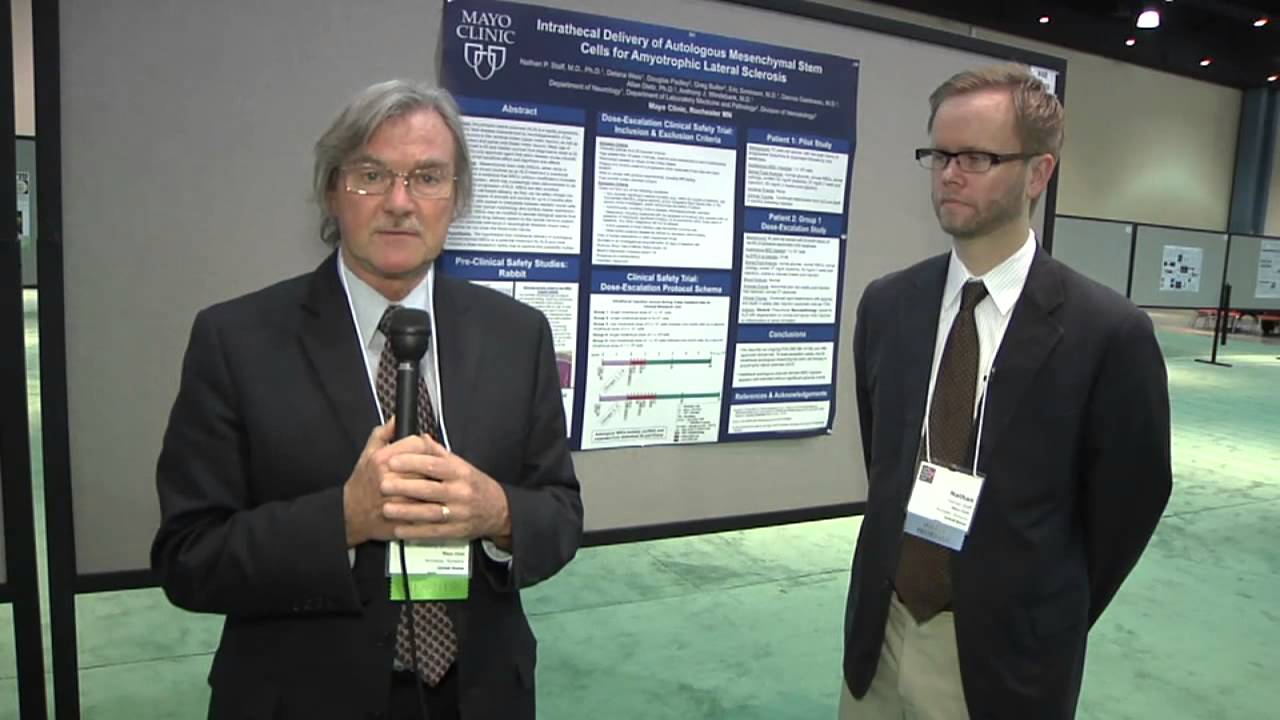 Drs. Windebank and Staff present their poster at the World Stem Cell Summit - Mayo Clinic