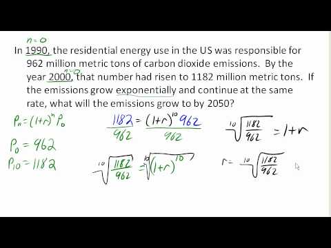 Finding an Exponential Model