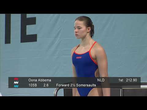 Girls A 1m final - Eindhoven Diving Cup 2020