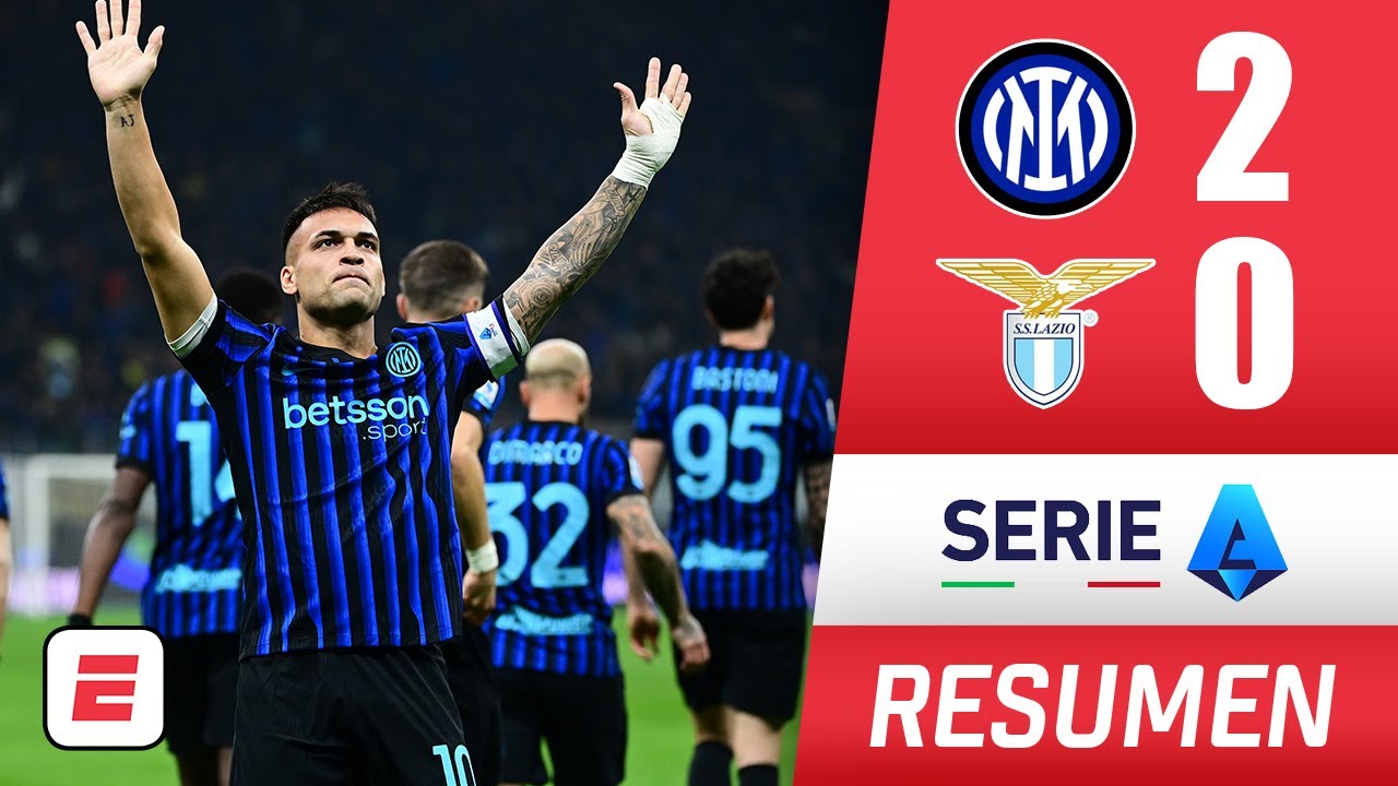 El INTER supera a la LAZIO por 2-0 y se apodera del liderato. Golazo de LAUTARO MARTÍNEZ | Serie A