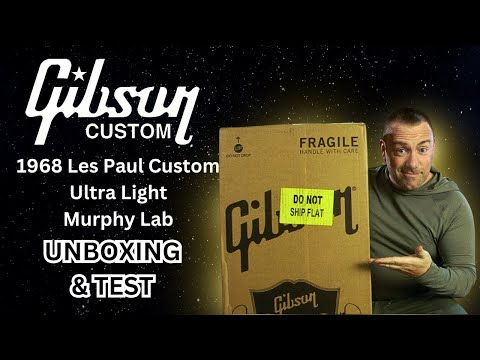 Gibson 1968 Les Paul Custom Murphy Lab Ultra Light UNBOXING and TEST