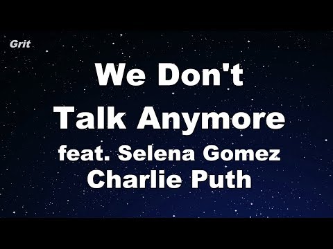 Mix - We Don't Talk Anymore feat. Selena Gomez - Charlie Puth Karaoke 【With Guide Melody】 Instrumental