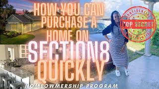 HOW TO BUY A HOUSE WITH SECTION 8 VOUCHER QUICK