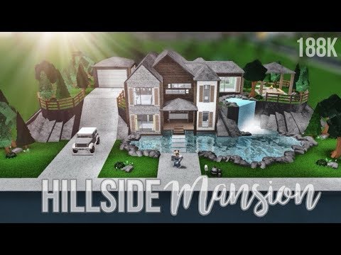 Roblox Welcome To Bloxburg Hillside Mansion Speedbuild Anix - bloxburg hillside mansion 188k