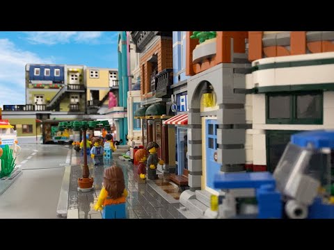 Lego-Stadt (Teil 57) - neues Fliesmuster  & Creator Ideas Cabrio