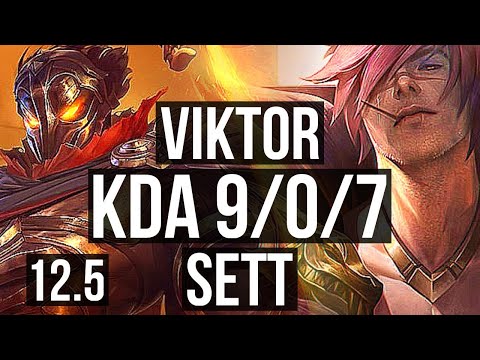 VIKTOR vs SETT (TOP) | 9/0/7, Legendary, 300+ games | KR Master | 12.5