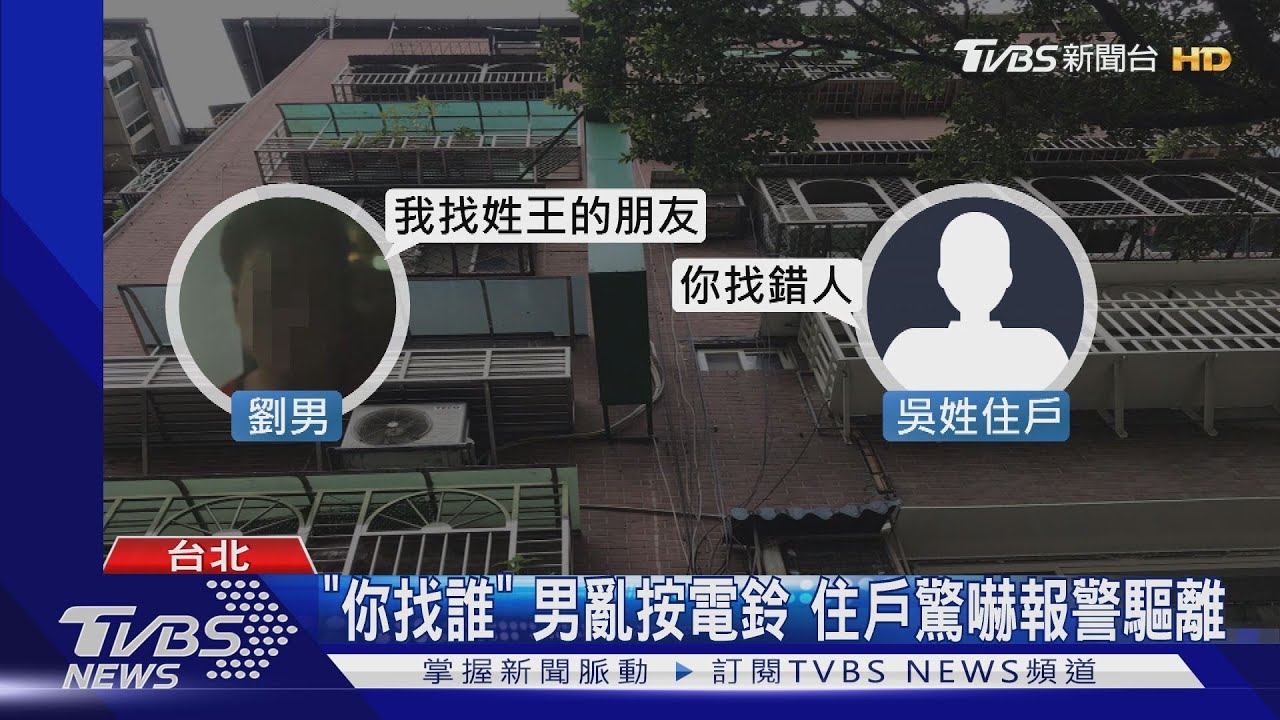 「你找誰」男亂按電鈴 住戶驚嚇報警驅離