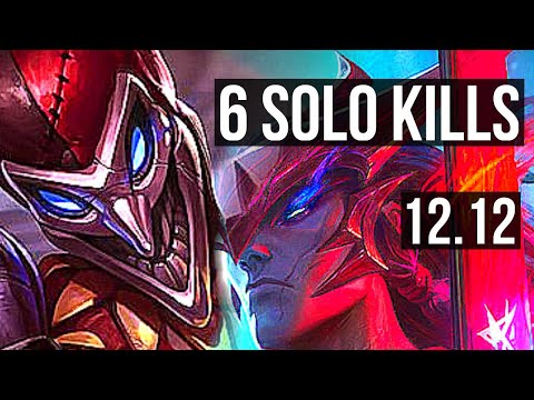 SHACO vs YONE (MID) | 12/1/3, 1400+ games, 6 solo kills, 1.7M mastery | EUW Diamond | 12.12