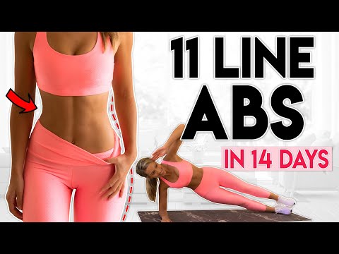 11 LINE ABS in 14 Days (flat stomach) | 8 minute Home Workout