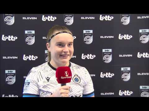 Interview met YLA Club Brugge speelster Davinia Vanmechelen na de 0-3 winst bij KV Mechelen Women.