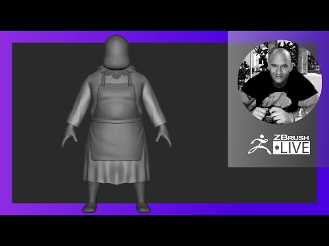Sculpting with Andre Ferwerda: Grandma Character Design - ZBrush 2021.6