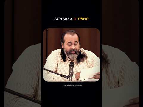 Acharya Prashant X Osho ❤️ | #acharyaprashant #shorts #osho