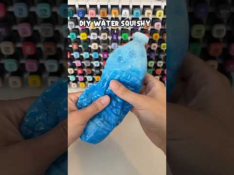 DIY Water Bottle Squishy 💦 #squishy #papersquishy #diy #diycrafts #crafts #thingstodo