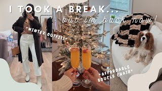 WEEK IN MY LIFE: skims haul, 🎄 holiday party ootd, new jeans & my winter tbr 📚