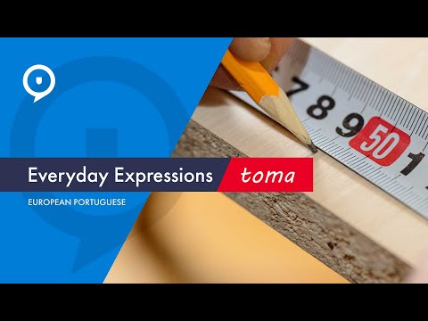 Everyday expressions in Portuguese (dialogue) - toma