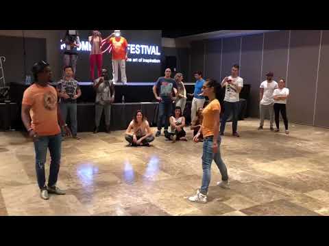 Rico & Adda - Semba demo after class at Kizomba Open Festival 2018 - Madrid, Spain