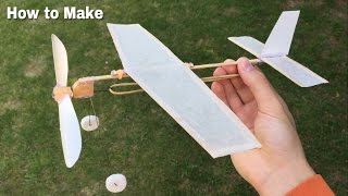 How to Make a Simple Rubber Band Powered Airplane 
