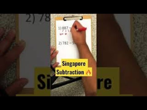 How the world’s best math country teaches subtraction. #singaporemath #littlemix #power