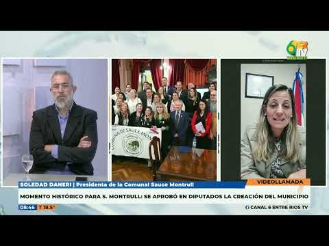 Sauce Montrull - Soledad Daneri - Diputados dio media sanción al pase de Comuna a Municipio