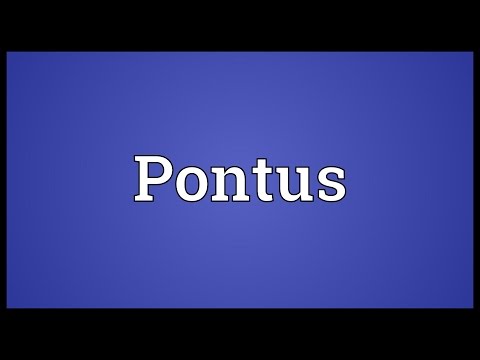 Pontus Meaning