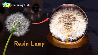 💡Use a Mold to Create an Dandelion Resin Night Lamp | Resin Art