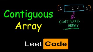 YouTube video 'Contiguous array | Leetcode #525'
