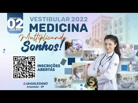 MULTIPLIQUE SEUS SONHOS! VESTIBULAR DE MEDICINA UNISALESIANO ARAÇATUBA - PROVA 2 DE JULHO!