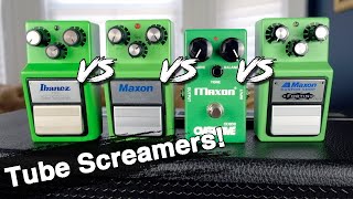 Video thumbnail for Tube Screamer Shootout | Ibanez TS9 vs Maxon OD-9 vs Maxon OD808 vs Fortin-Modded Maxon FAOD9 by Scott Bynoe