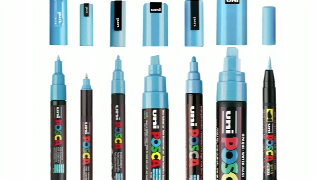 POSCA Medium PC-5M Art Paint Marker Pens Drawing Drafting Poster Coloring  Markers All Colours Fabric Metal Paper Terracotta Stone 