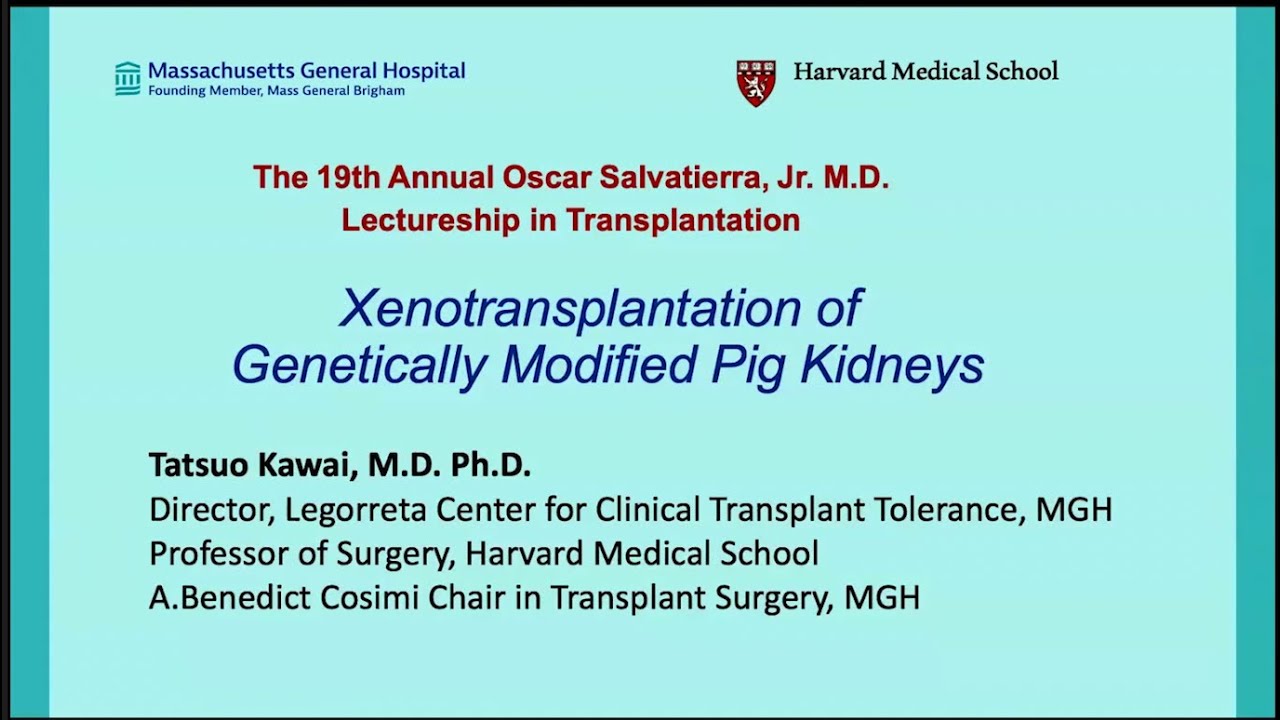 Dr. Tatsuo Kawai: Xenotransplantation of Genetically Modified Pig Kidneys
