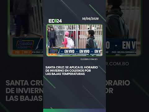 Santa Cruz: se aplica el horario de invierno en colegios por bajas temperaturas