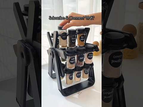 Steel Kitchen Spice Rack Magnetic 6-Jar