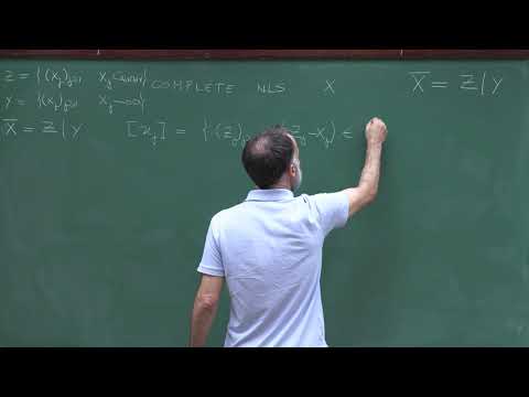 Doctorate program: Functional Analysis - Lecture 4:  Completing a normed linear space