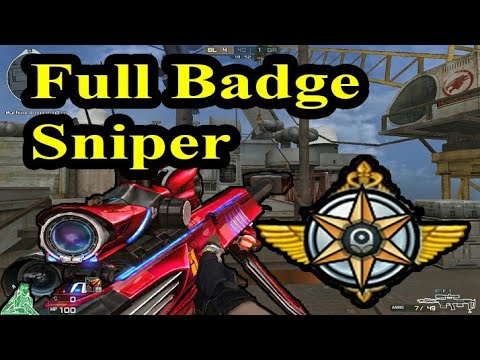 FULL BADGE SNIPER! [VIP BARRET] CROSSFIRE ACE FFA Professor AWM