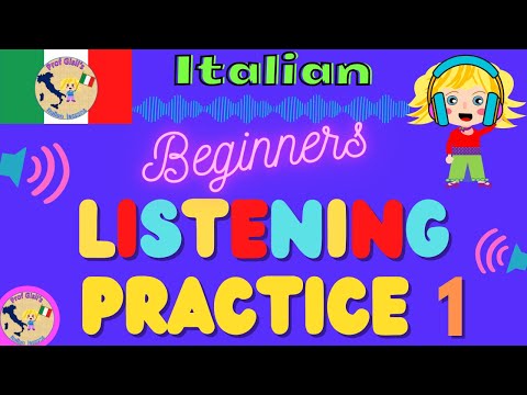 Italian LISTENING PRACTICE for Beginners  - 1 -
