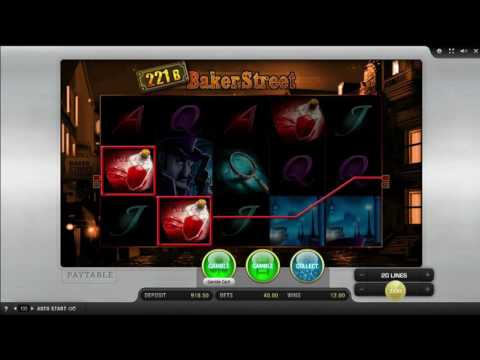 Kostenloser 221B Baker Street Spielautomat von Merkur Video Vorschau | HEX