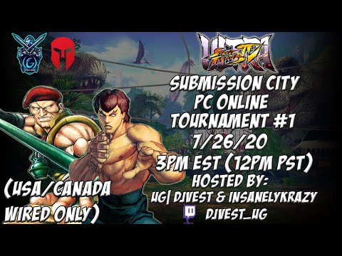 USF4 Submission City: PC Online Tournament #1 7/26/20 Hosted By: UG| DJVest & Insanelykrazy