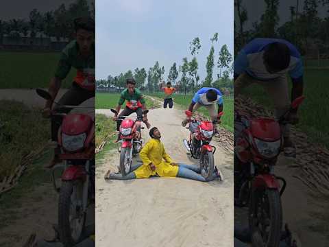 The boys fled on their motorcycles.7007#funny