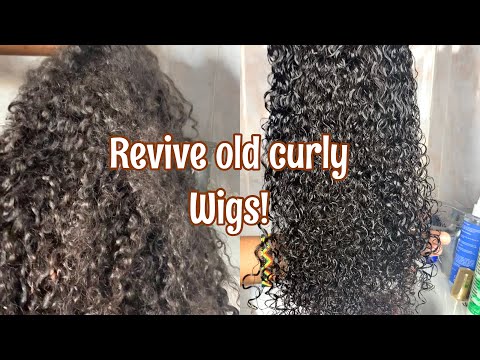 HOW To: Revive your old curly wigs at home/ beginner friendly/ Nigerian youtuber: #curlyhair