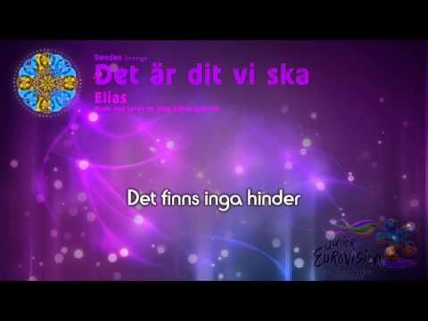 Elias - "Det är dit vi ska" Sweden - [Karaoke version]