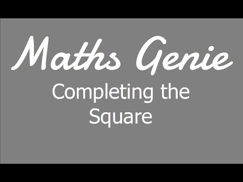 Completing The Square